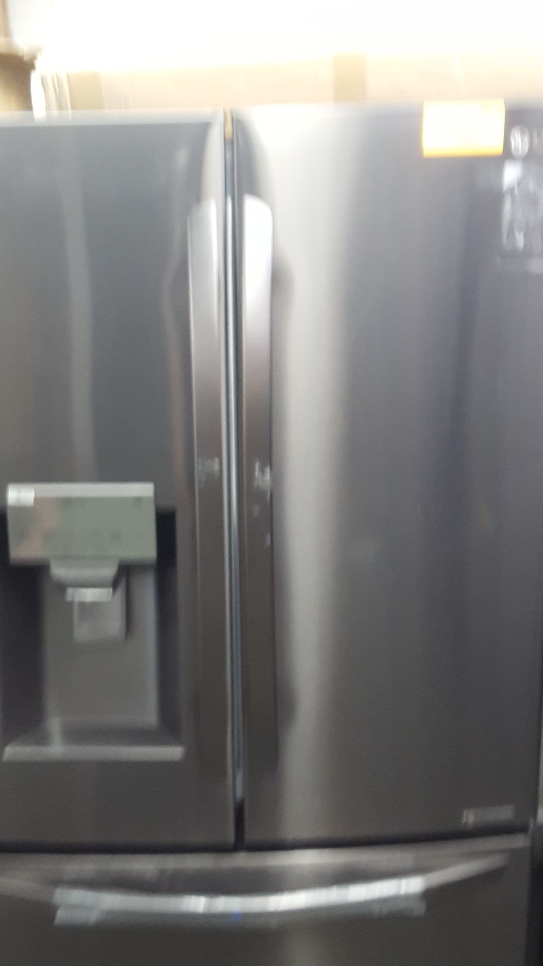 Lg dark stainless steel french door refrigerator with dual freezer drawer