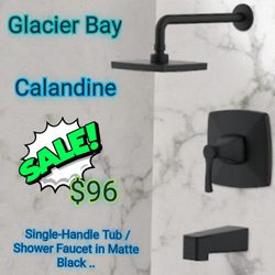 Glacier Bay

Calandine Single-Handle 1-Spray Tub and Shower Faucet in Matte Black (Valve Included)

