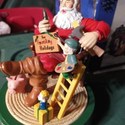 Vtg 1995 Coca Cola  Santa Claus Mechanical Bank