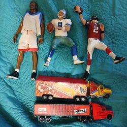 Michael Jordan Tony Romo Matt Ryan And 1995 Kansas City Chiefs Tractor Trailer 