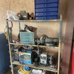 TOOL BOX / WILTON Vise / Bench Grinder 