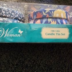 Pioneer Woman Fiona Flora Candle Tin Set