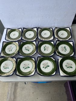 Collector plate set 22k gold