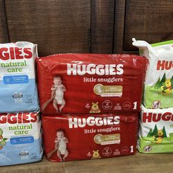 Huggies Wipes And Diapers 