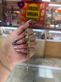 Esclava Fígaro Mónaco En Oro 14k 🍀
