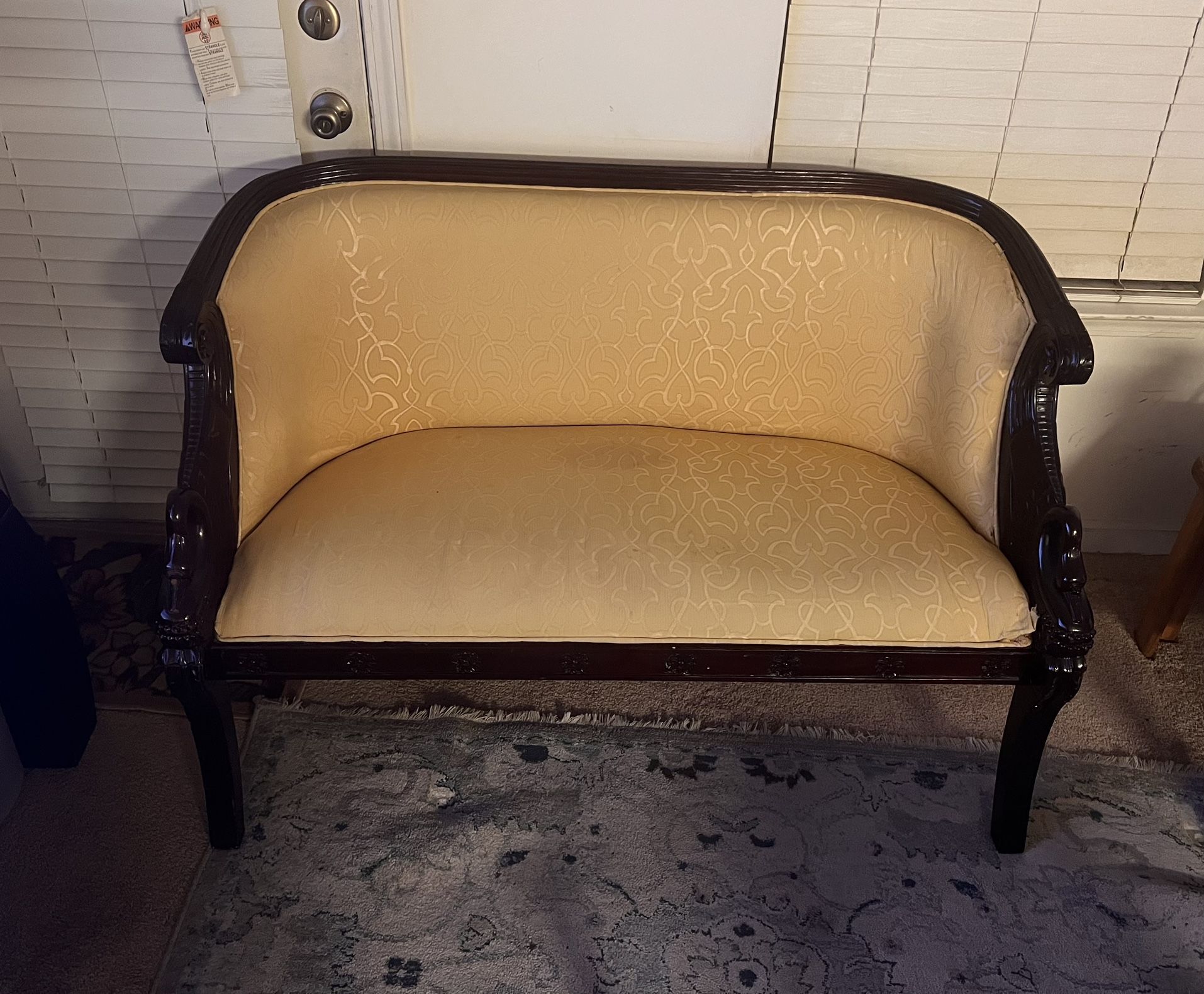 Three Piece Set Antique Empire Sofa