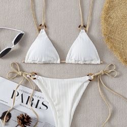 Triangle Top Bikini Swimsuit 