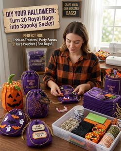 Crown Royal Purple Drawstring Bags Lot of 20