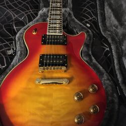 Epiphone Prophecy Les Paul Custom Plus GX Electric Guitar Heritage Cherry Sunburst