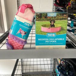 Collapsible Pet Pool and Floatation Device