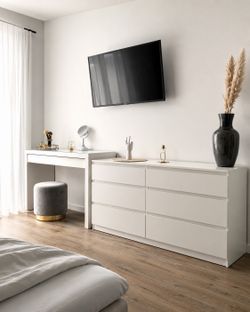 6 Drawer Dressers 🤍 Comodas Blancas con 6 Gavetas