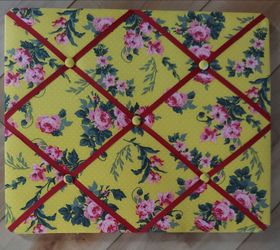 Bright yellow floral MEMO, PHOTO, VISION board