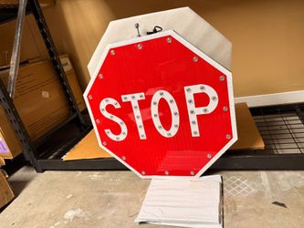 solar stop sign untested sold as is