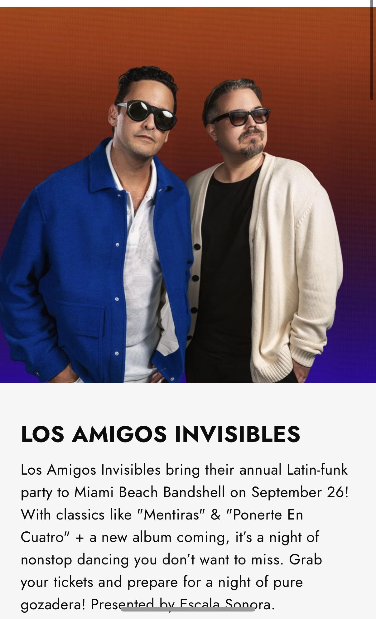Los Amigos Invisibles Concert