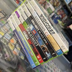 7  SCRATCHED  XBOX 360 GAMES : NOT DEEP |  UNTESTED | AS-IS | NEEDS RESURFACING