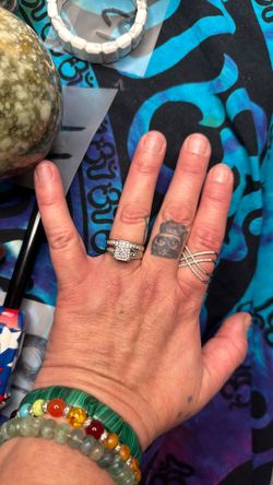 Diamond Engagement Ring And Wedding Ring With