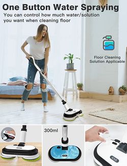 EOUS E700 Cordless Electric Mop Electric Floor Cleaner With LED Headlight