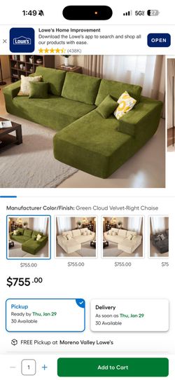 Display Sofa 114.6" Modular Sectional Sofa Couch, Modern Corduroy Cloud Sofa Couch, Oversized L Shaped Couch with Chaise