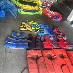 Life Vests And Towable Tubes 