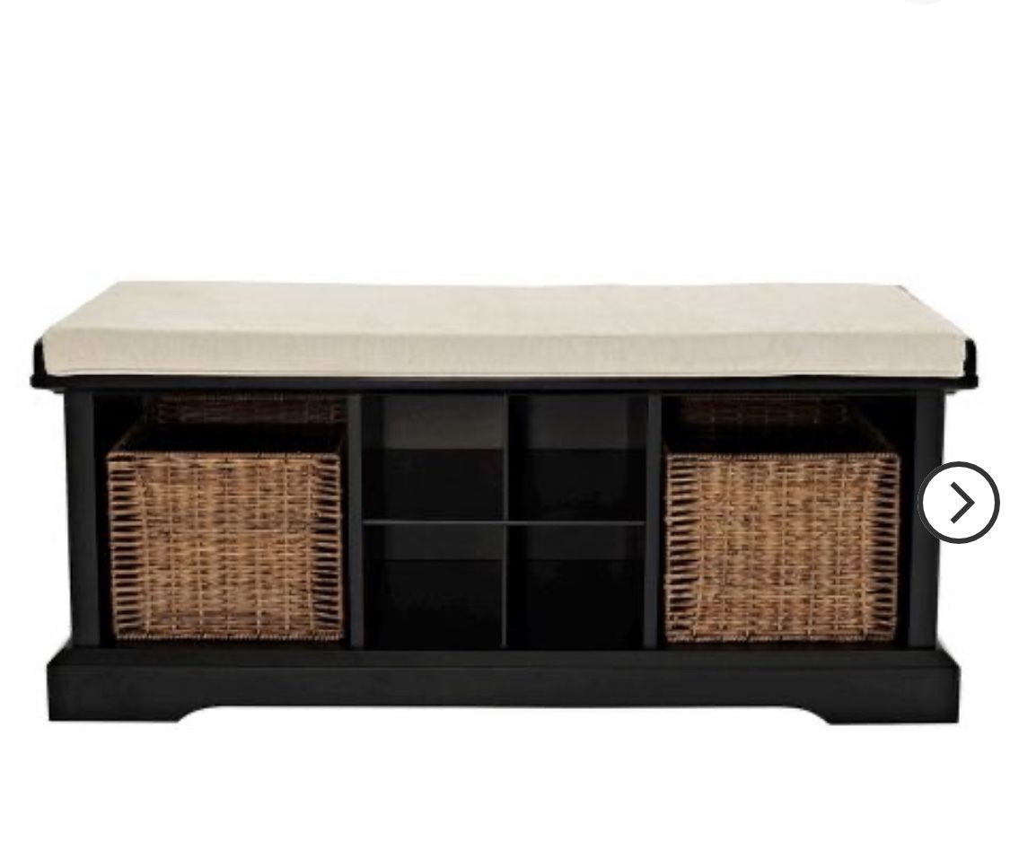 Entryway shelf & Bench - Black
