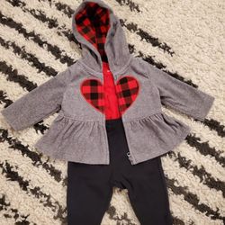 Carter's Three-piece Outfit, 0-3 Months