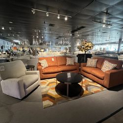 Spice Sofa And Loveseat Couch