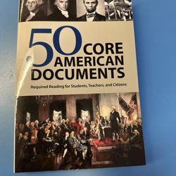 50 CORE AMERICAN DOCUMENTS Required Reading For Students By Burkett. VG