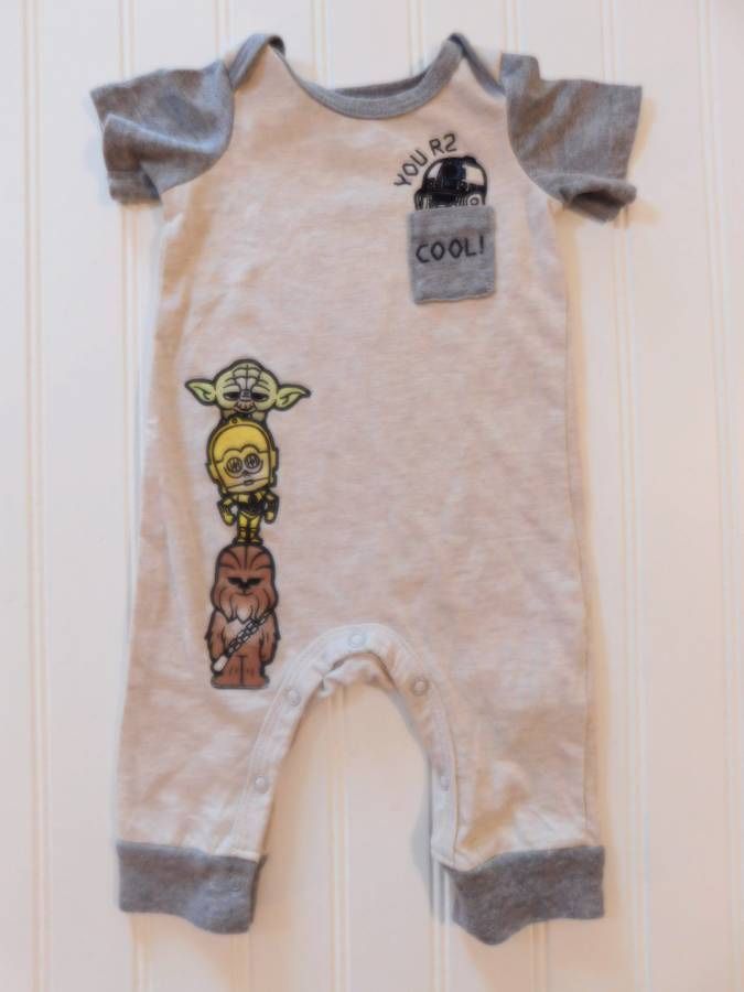 Star Wars Baby Boy Girl 0-3 Months Pants Romper Outfit Gender Neutral