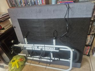 Single electric bed with remote