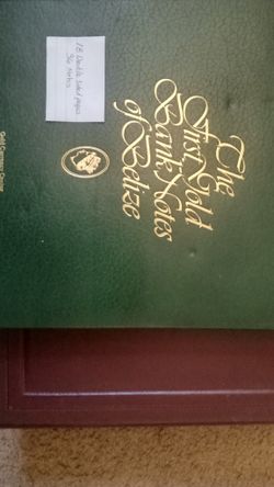 The First Gold Bank Notes If Belize