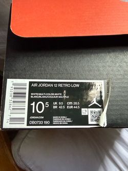 Air Jordan 12 retro low used size 10.5