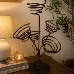 Metal Decor Heavy Spiral Wine Rack Holder  