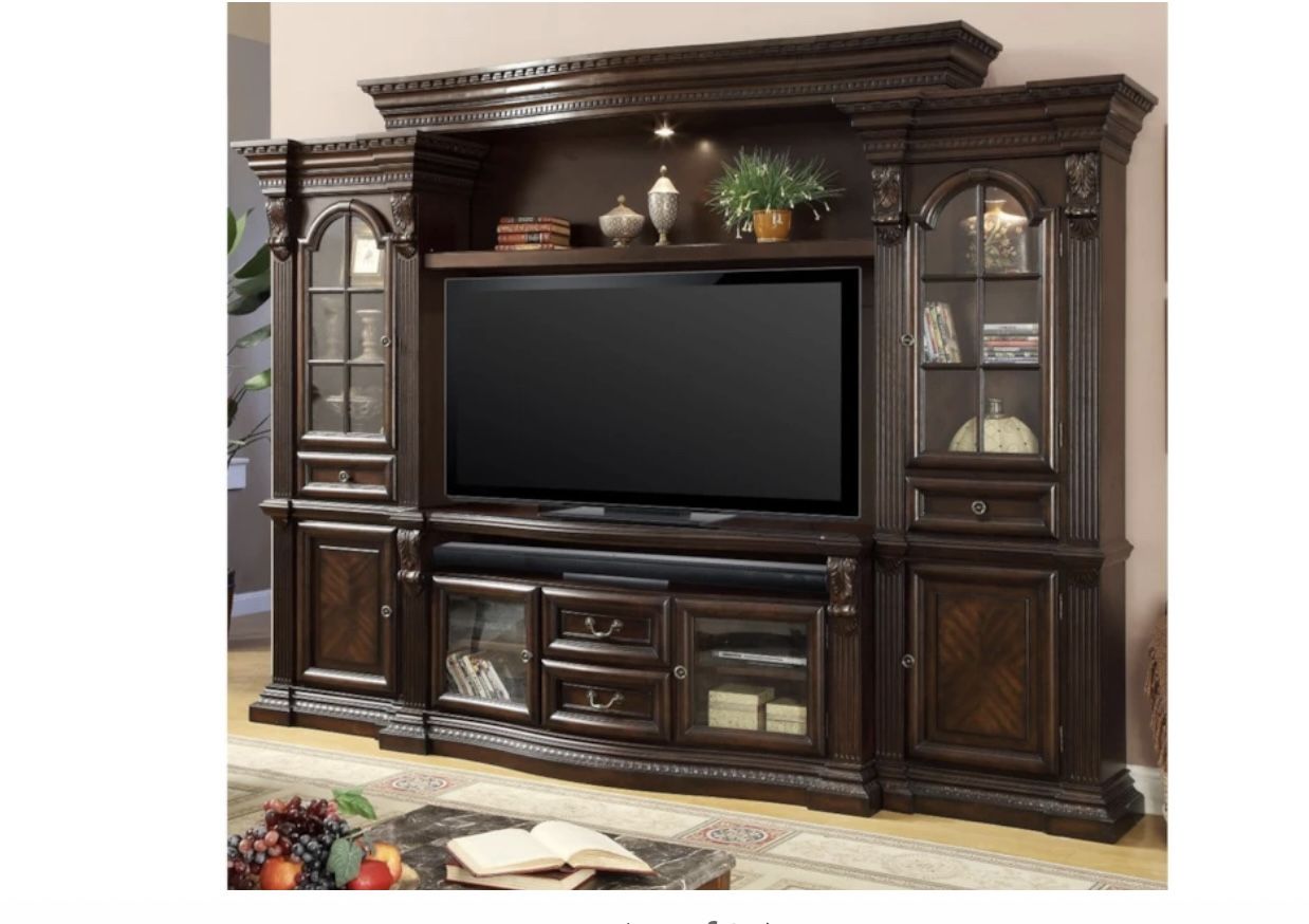 Dark wood Entertainment Center