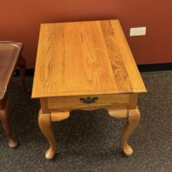 Wooden Table With Drawer