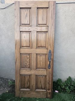 Solid wood front door