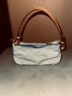 Small light blue Ralph Lauren handbag