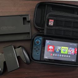 Nintendo Switch 1 Generation With Mario Kart Game+ Case And Screen Protector 