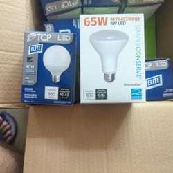 LED Bulbs, 9 Blue Box, 15 Green Box