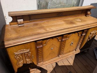 1920s take and oak buffet