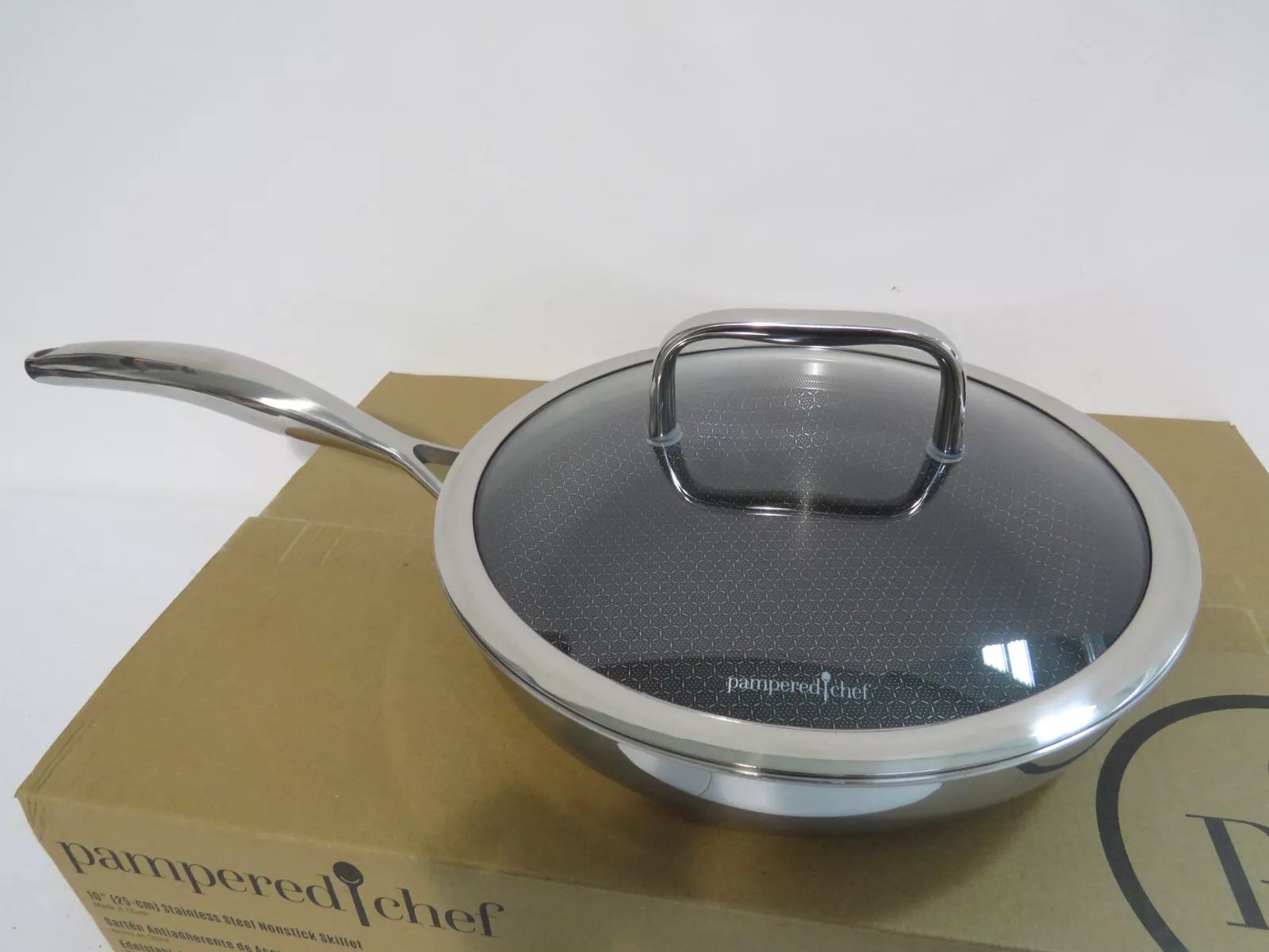 Stainless Steel Nonstick 10" Skillet with Cover 2087 NEW SEALED
