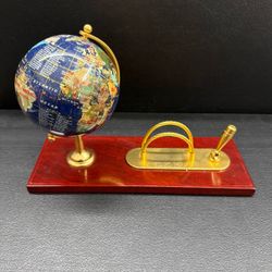 Decorative Globe Desk Set with Pen Holder