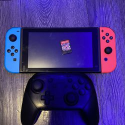 Nintendo Switch, Mario kart, pro controller, dock and charger