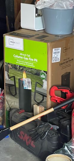 28inch Column gas fire pit brand new