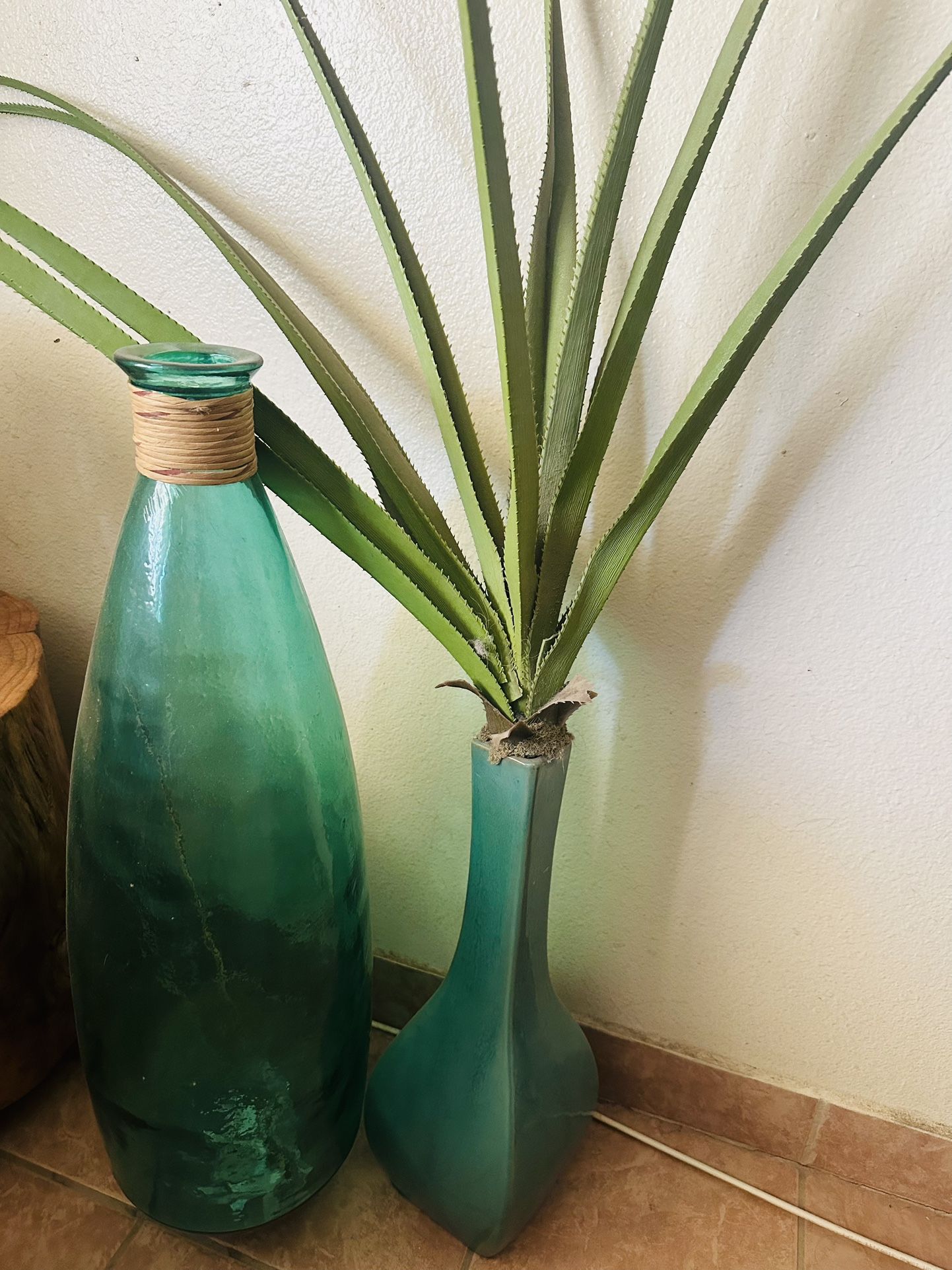 Base And Fake Plant $10 Each