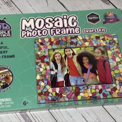 DIY Mosaic Photo Frame Craft Kit for Kids - Fun Crafts for Girls 8-12 6-8, Great Christmas Gift