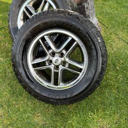4 Land Rover Range Rover Full Size 285/60/18 Wheels And Tires  Half Tread Left 