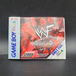  WWF Attitude (Nintendo Game Boy Color, 1999) Instruction Booklet ONLY 