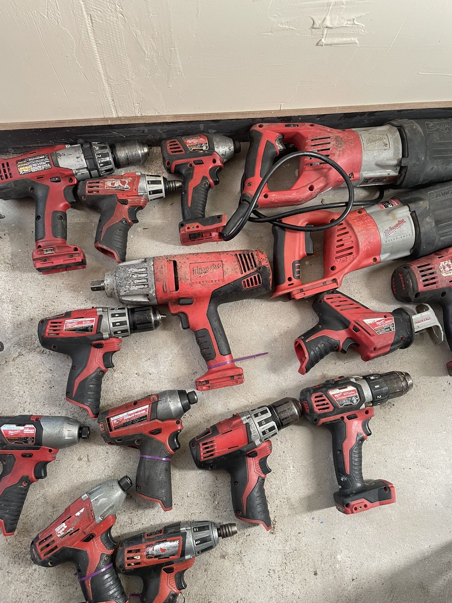 Mix Of Tools Dewalt Hilti Milwaukee