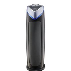 GermGuardian - 22" Air Purifier Tower with True HEPA Pure Filter & UV-C for 743 Sq Ft Rooms - Black/Silver