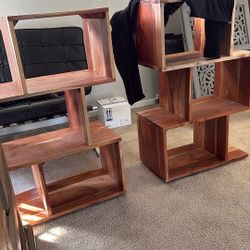 2 Mid Century  Shelf’s